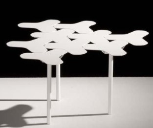 Nanook table - Moroso Design rental in Milan Italy